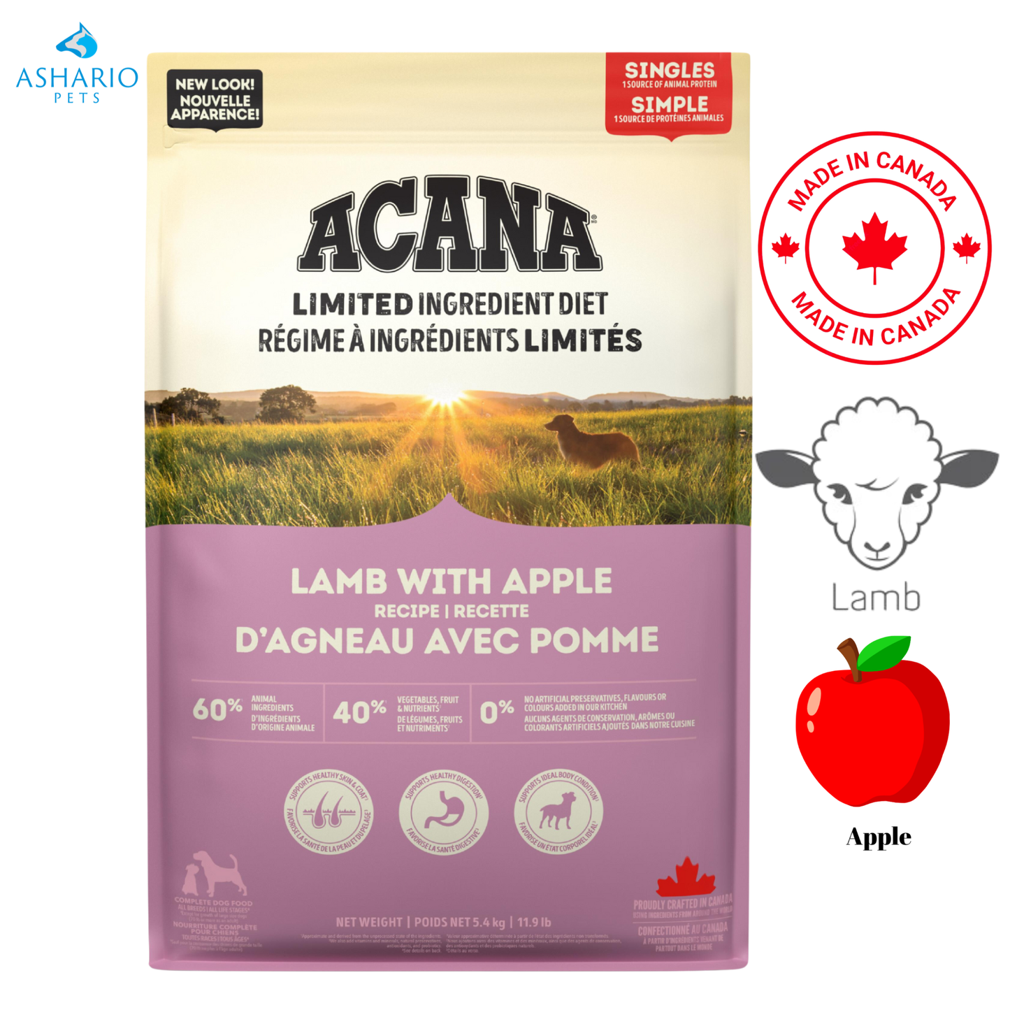 Acana - Limited Ingredient Lamb & Apple Dry Dog Food