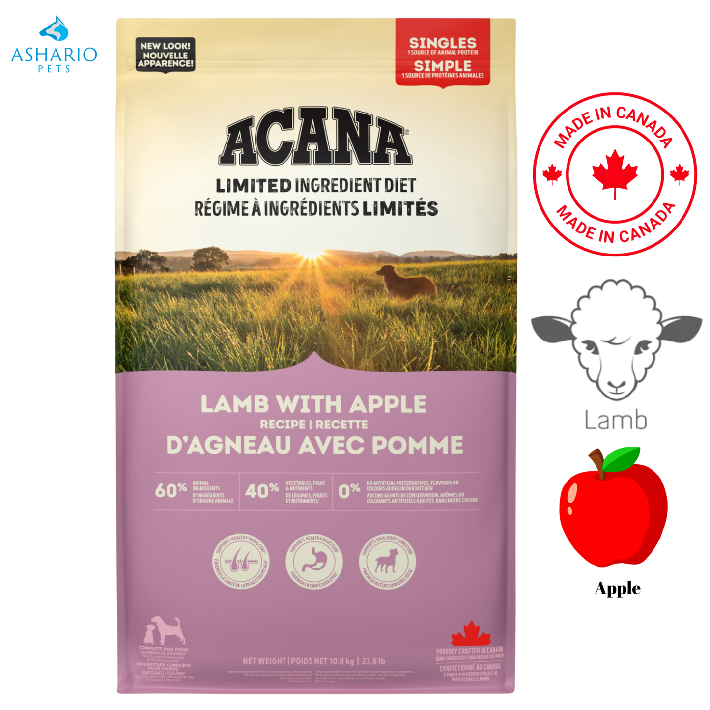 Acana - Limited Ingredient Lamb & Apple Dry Dog Food