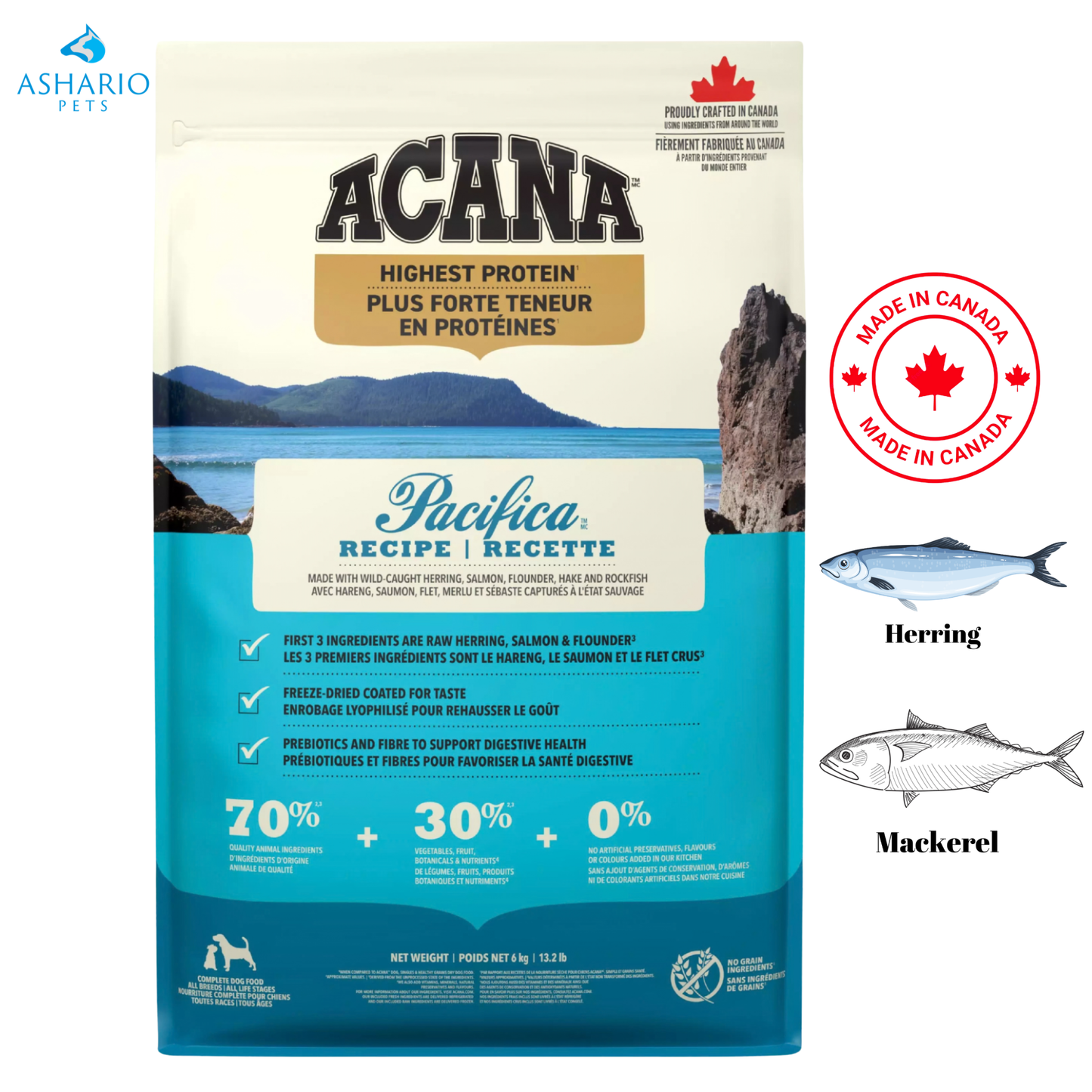 Acana - Pacifica 成年犬干粮