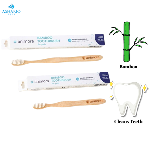 Animora - Brosse à dents coudée en bambou - Petite