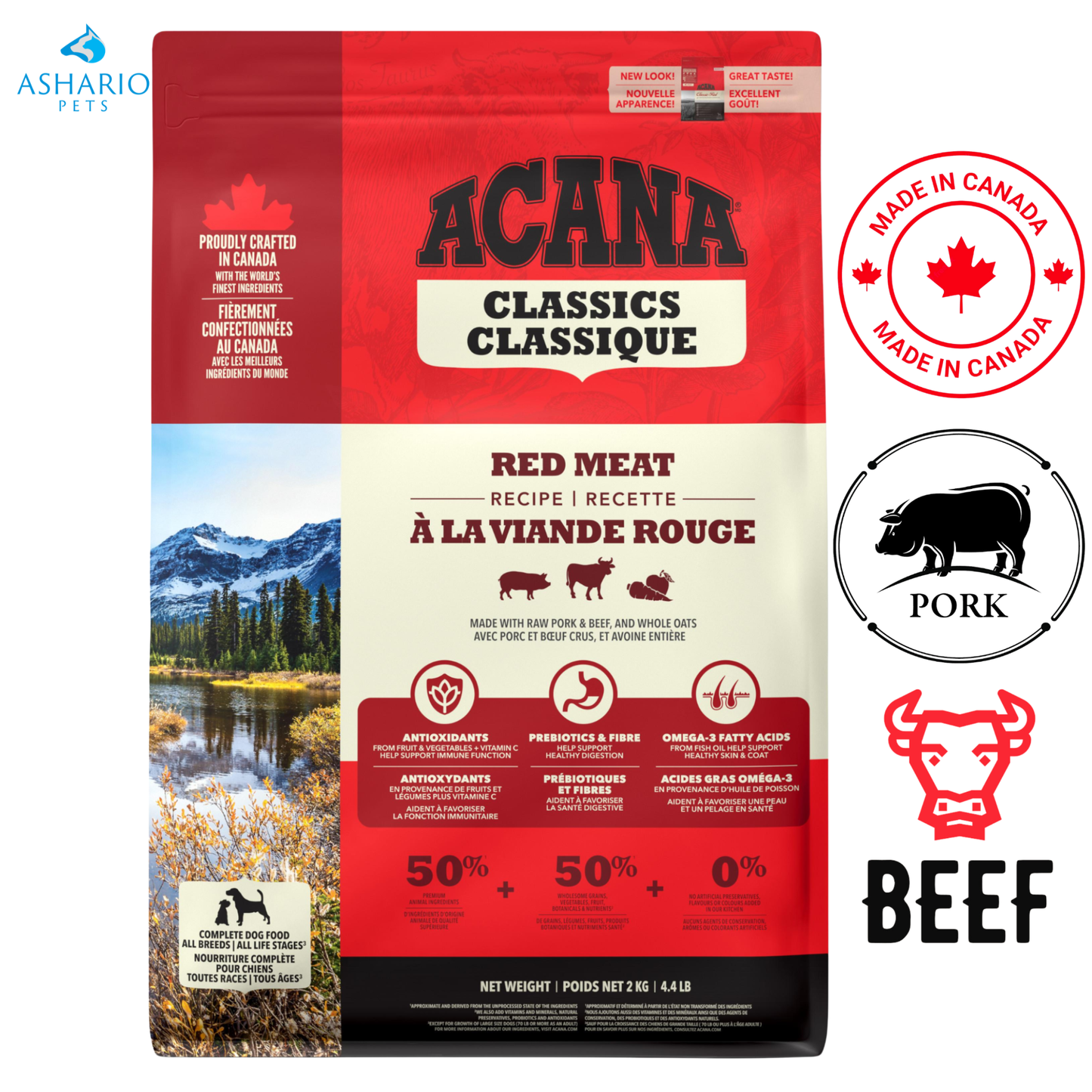 Acana - 红肉成年犬干粮
