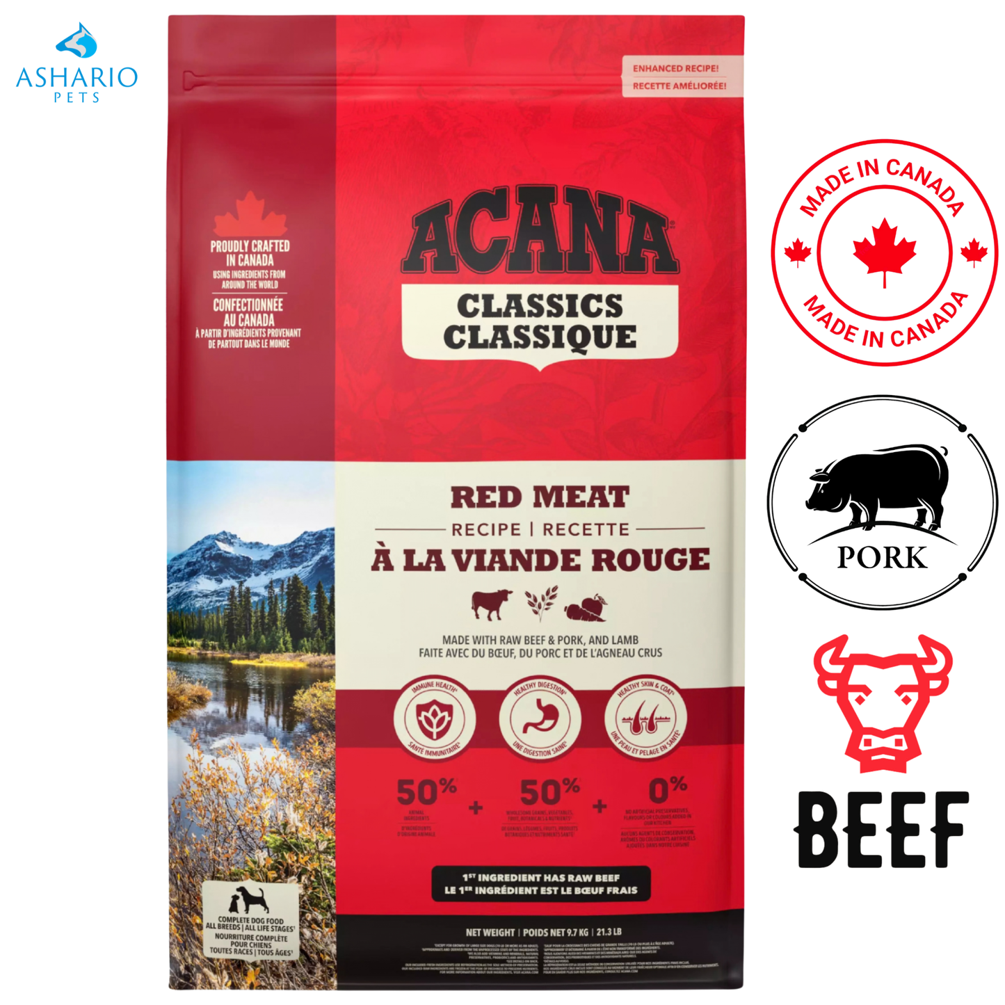 Acana - 红肉成年犬干粮
