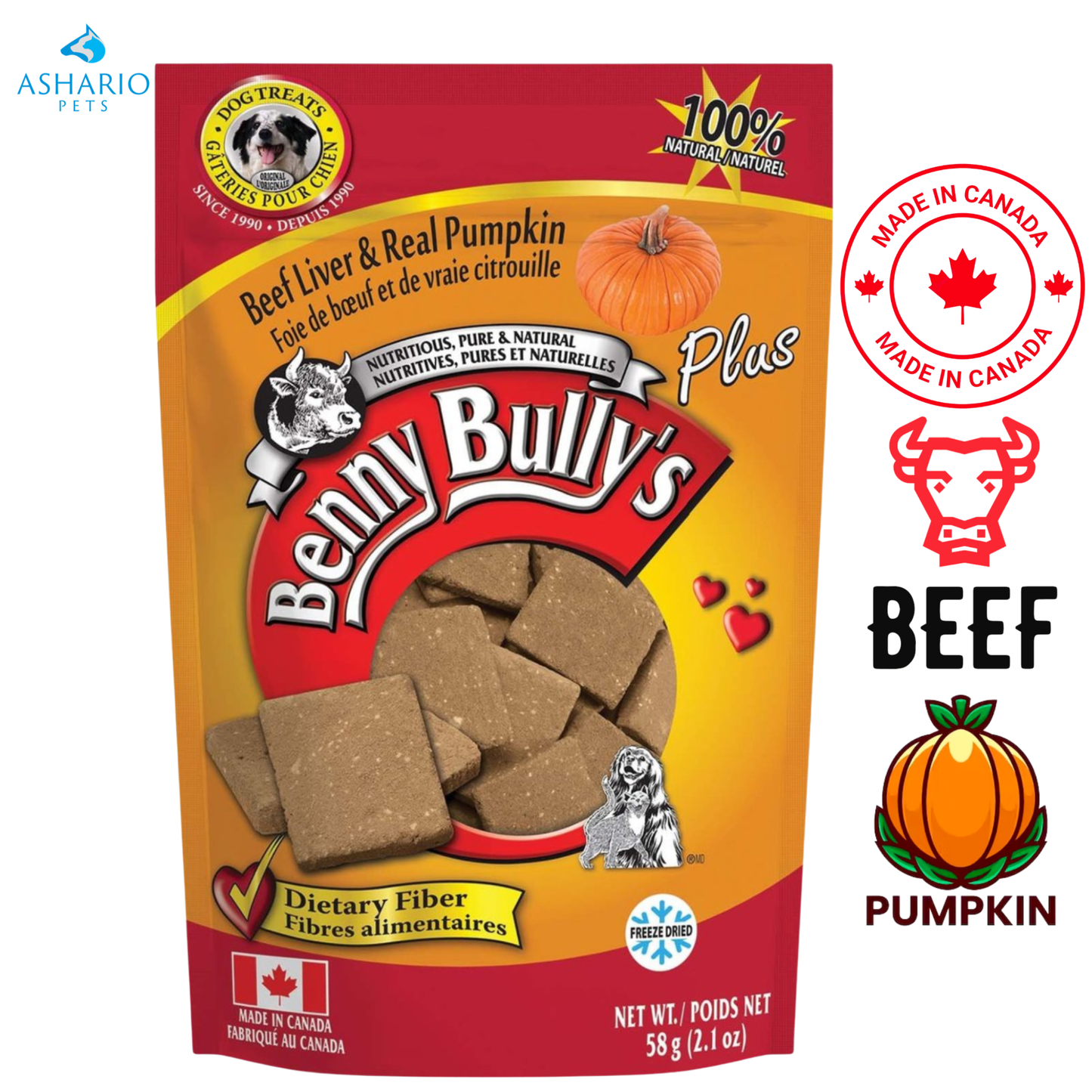 Benny Bully's - Flavoured Liver Chops Dog Treats