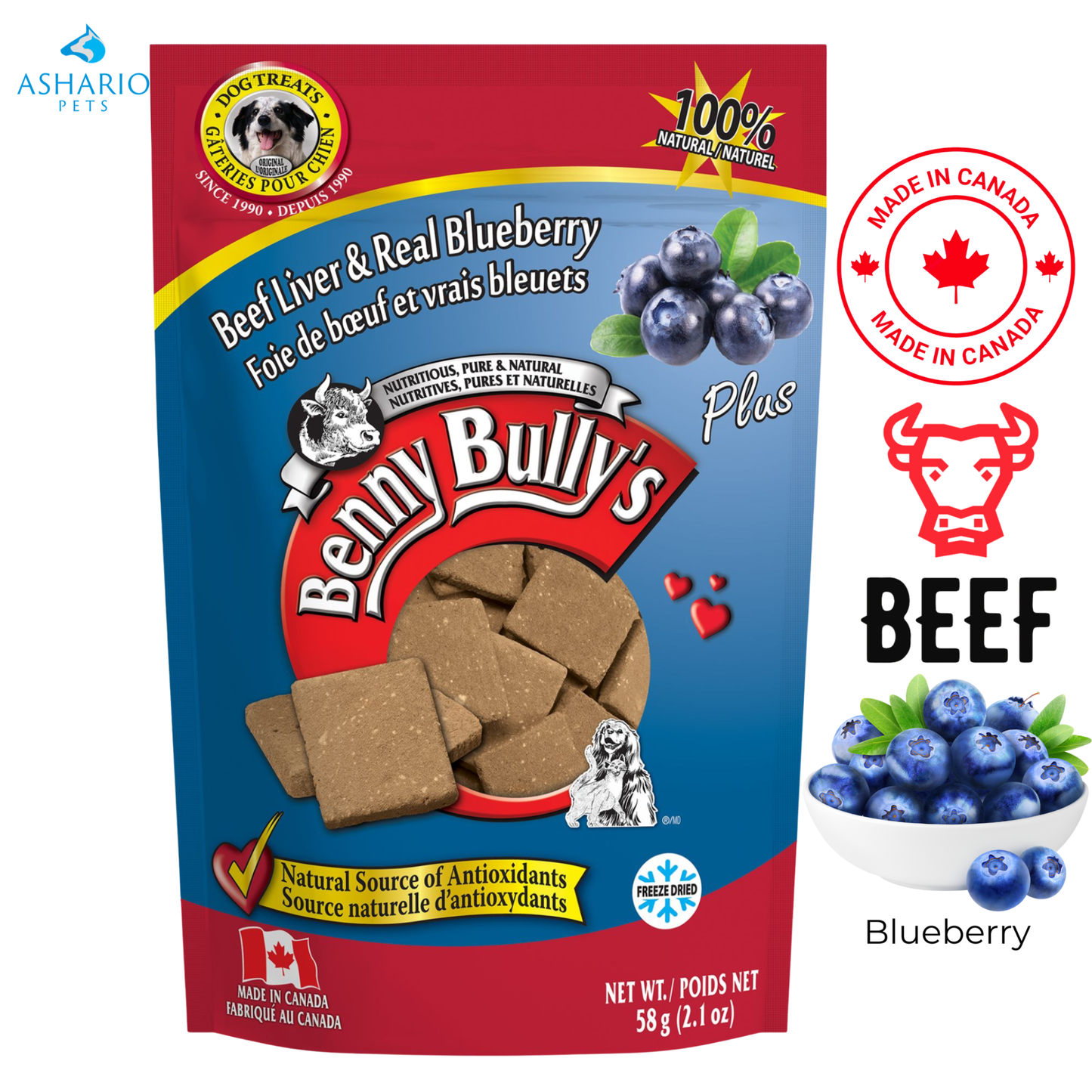 Benny Bully's - Flavoured Liver Chops Dog Treats