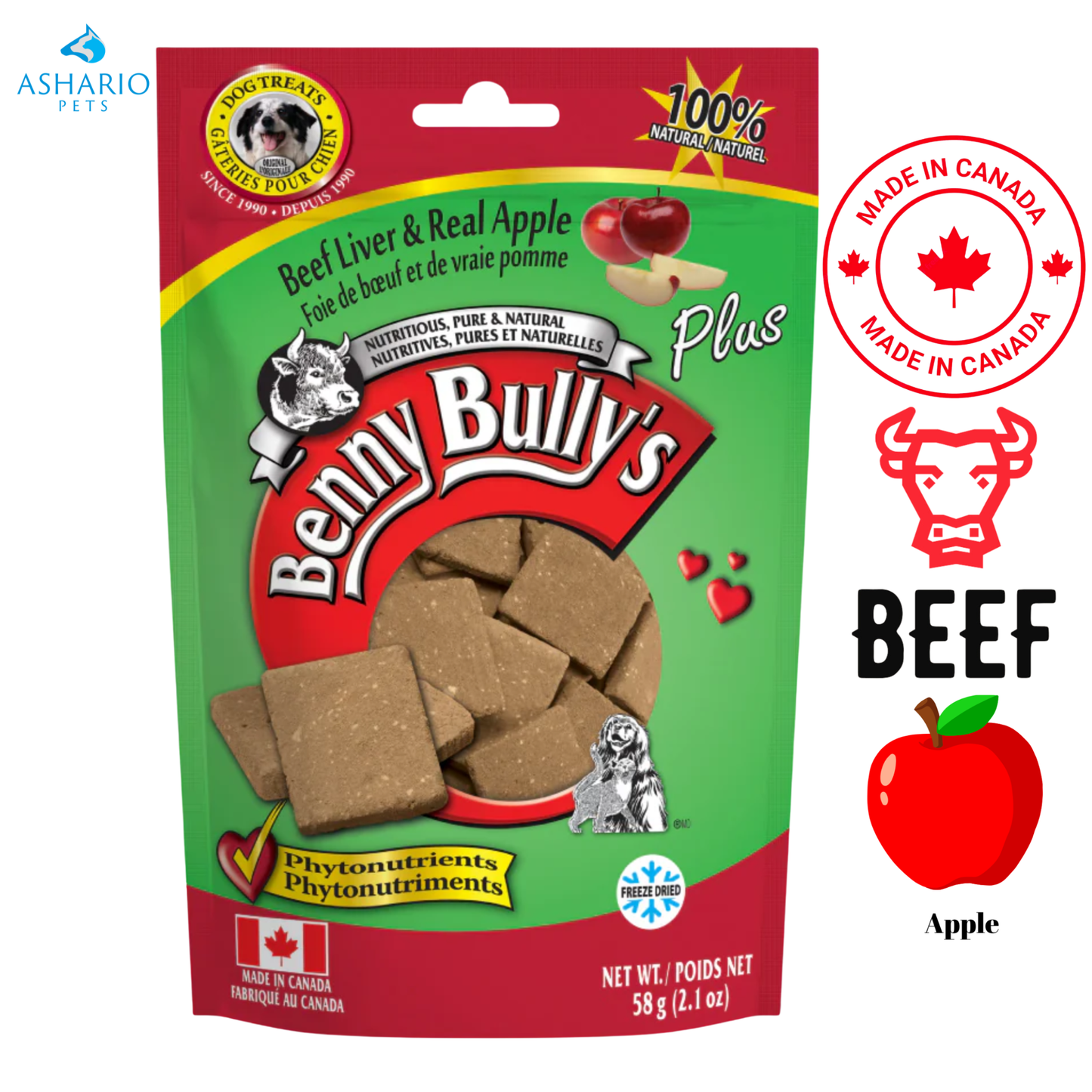 Benny Bully's - Flavoured Liver Chops Dog Treats