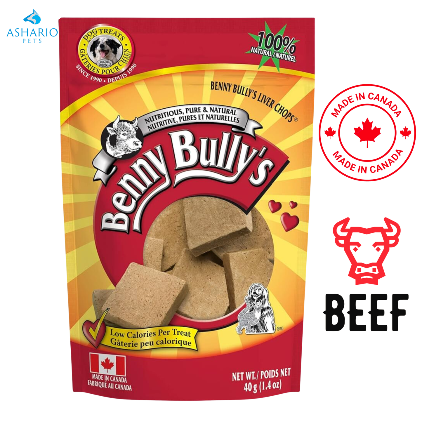 Benny Bully's - Liver Chops Dog Treats
