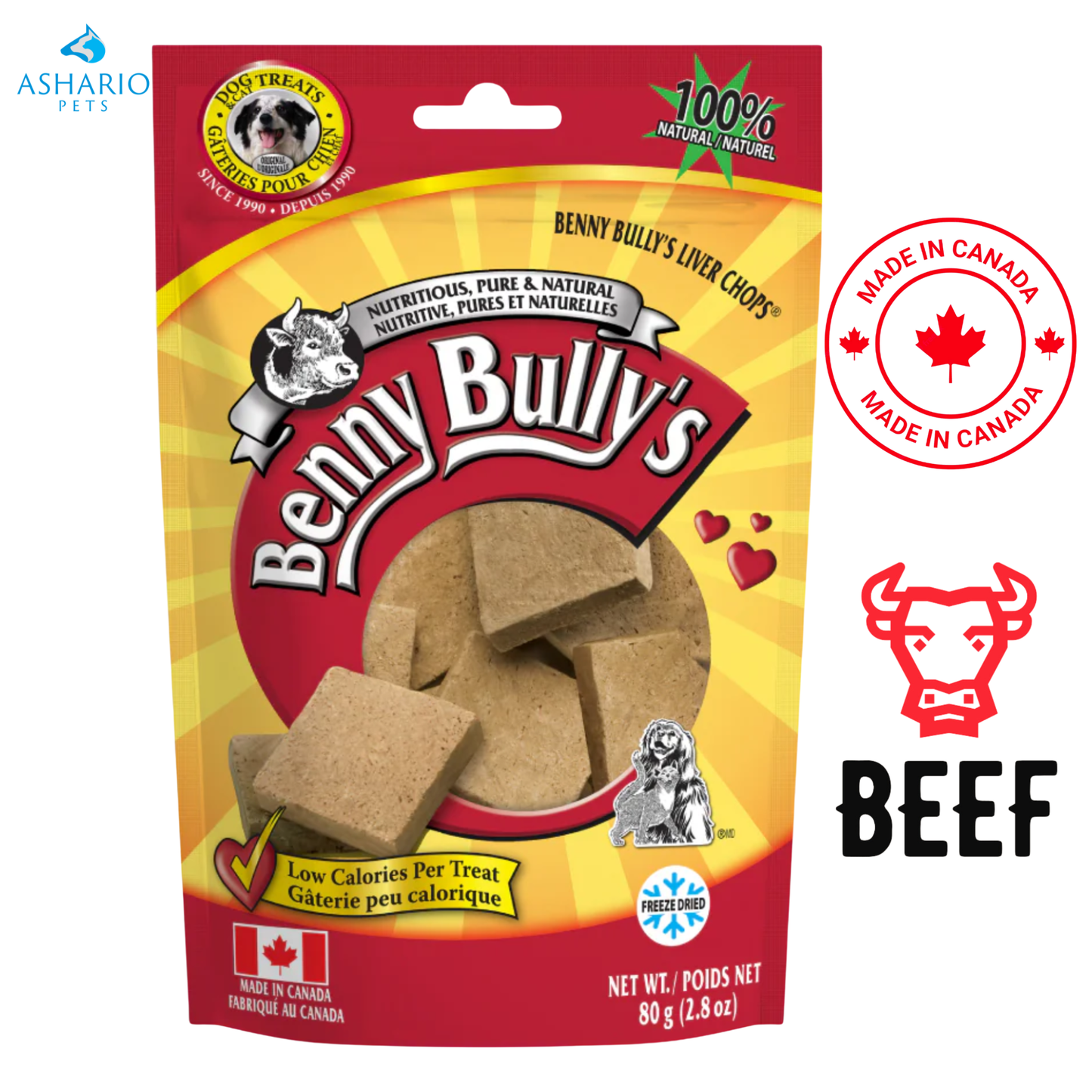 Benny Bully's - Liver Chops Dog Treats
