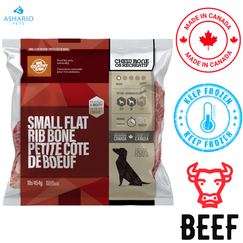 Big Country Raw - Bag Of Flat Rib Bone Dog Treats