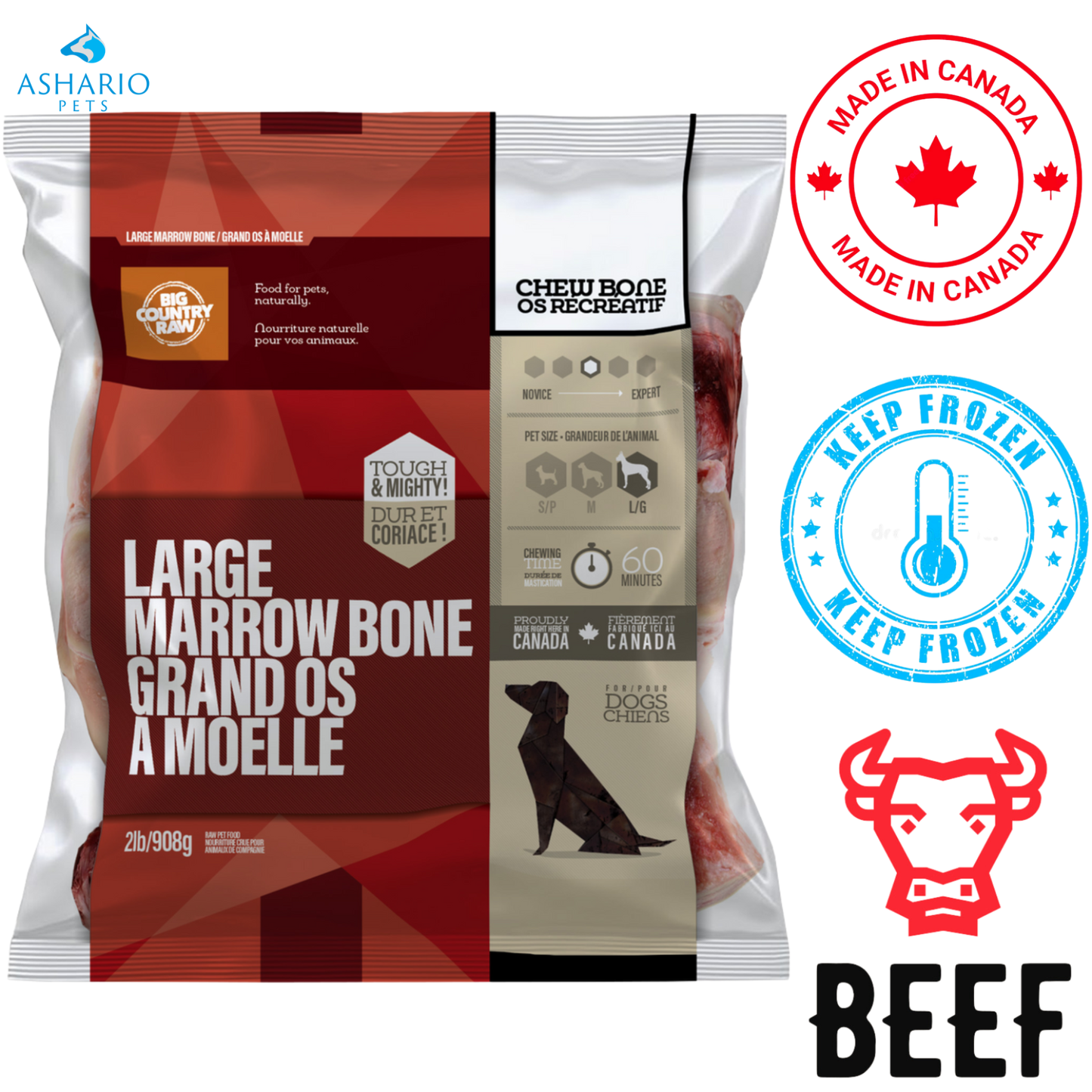 Big Country Raw - Bag Of Marrow Bones Dog Treats