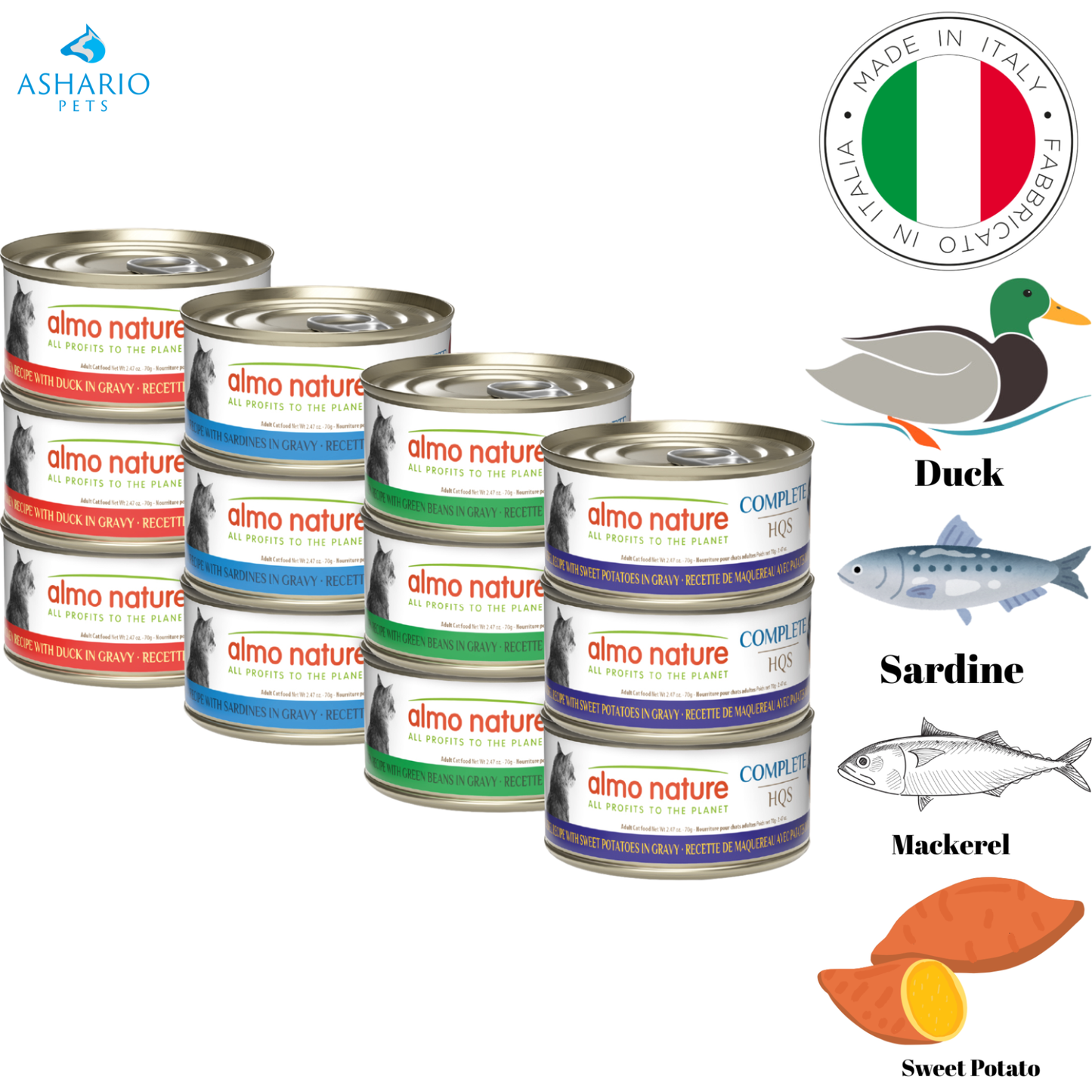 Almo Nature - HQS Complete Variety Pack Canned Cat Food