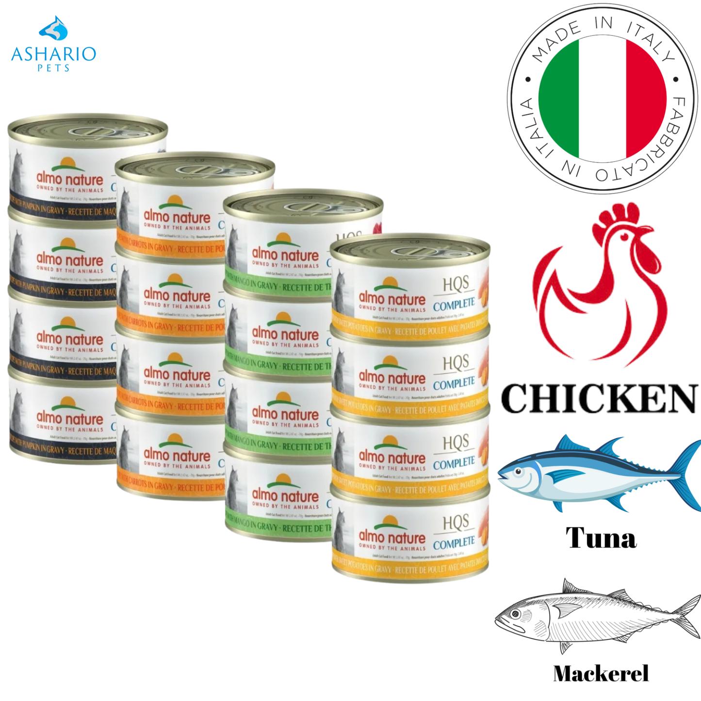 Almo Nature - HQS Complete Variety Pack Canned Cat Food