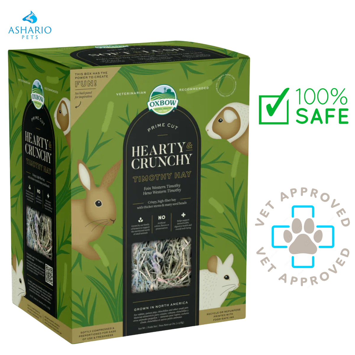 Oxbow Animal Health - Prime Cut Hearty & Crunchy Timothy Hay — main