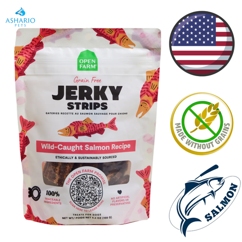 Open Farm - Wild-Caught Salmon Jerky Strips Dog Treats — main