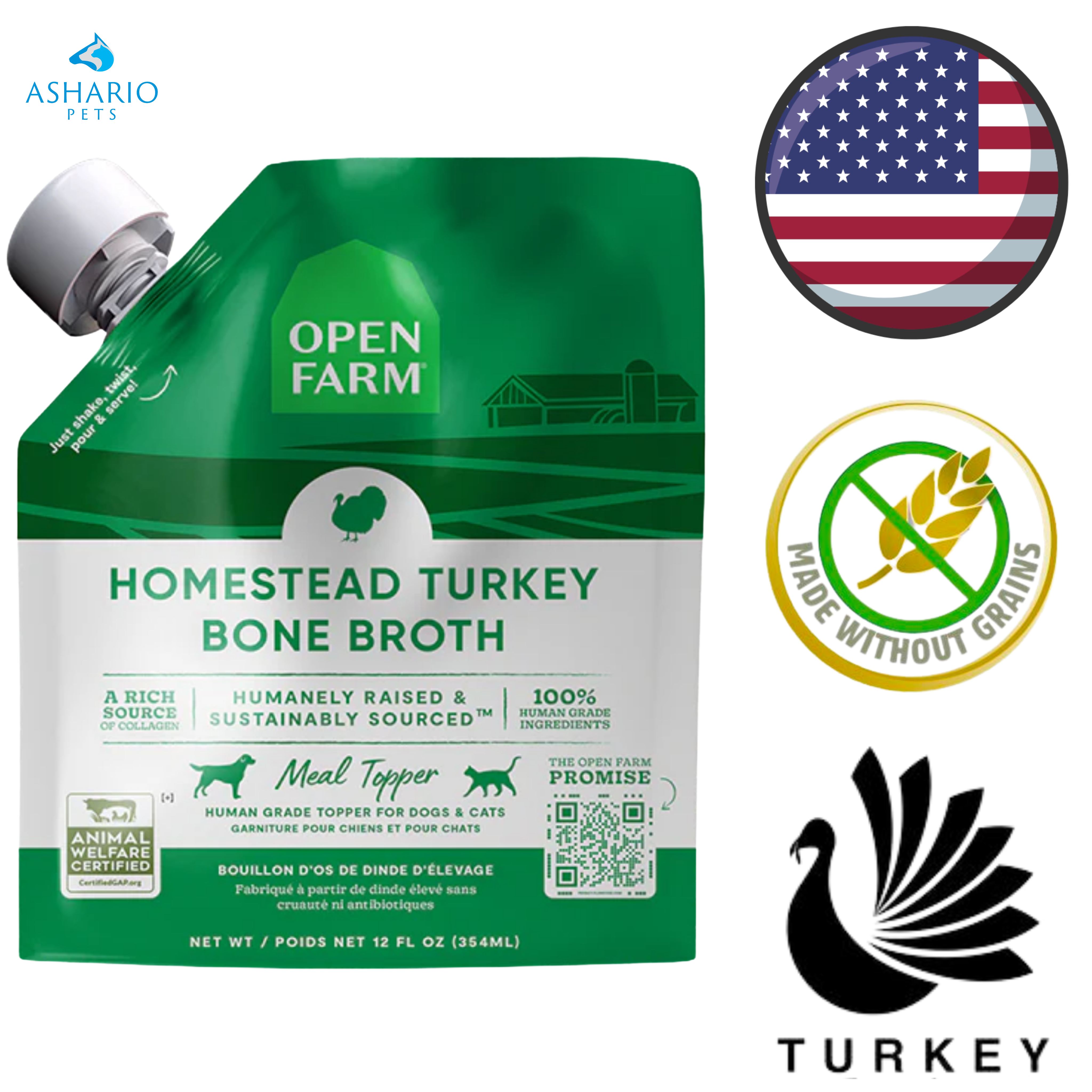 Open Farm - Homestead Turkey Bone Broth — main