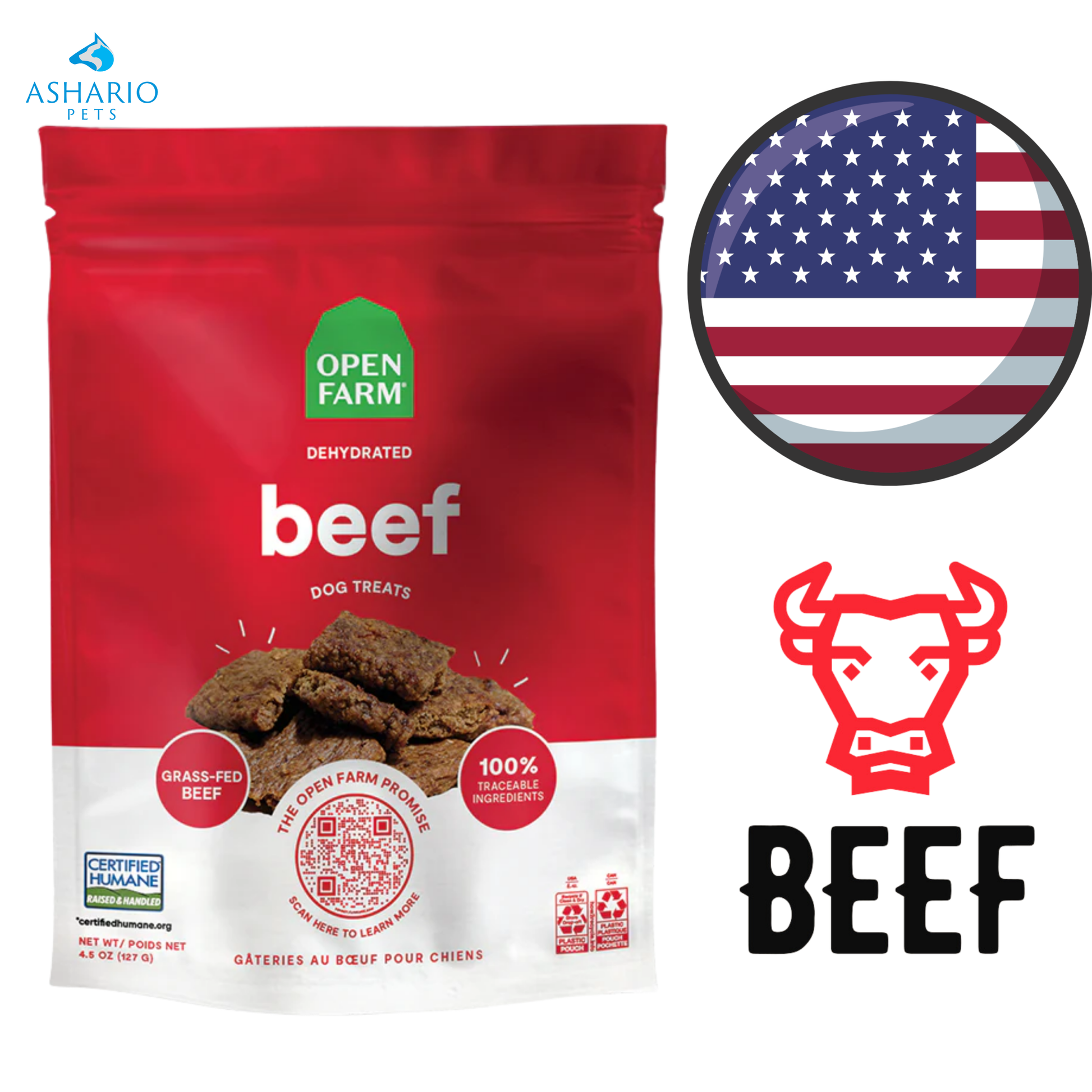 Open Farm - Beef Dehydrated Dog Treats — main