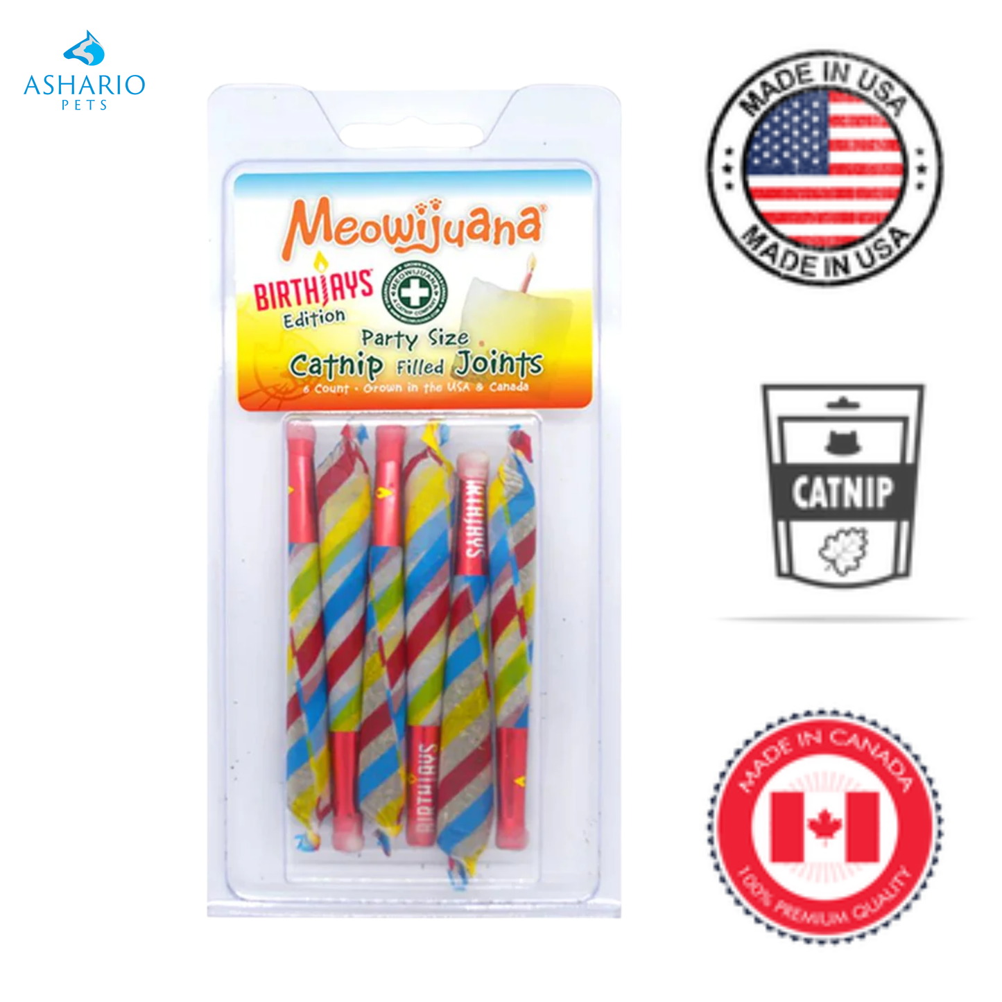 Meowijuana - Birthday Catnip Filled Joints