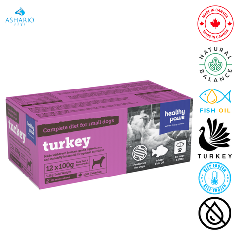 Healthy Paws - Small Canine Complete Dinner Turkey
