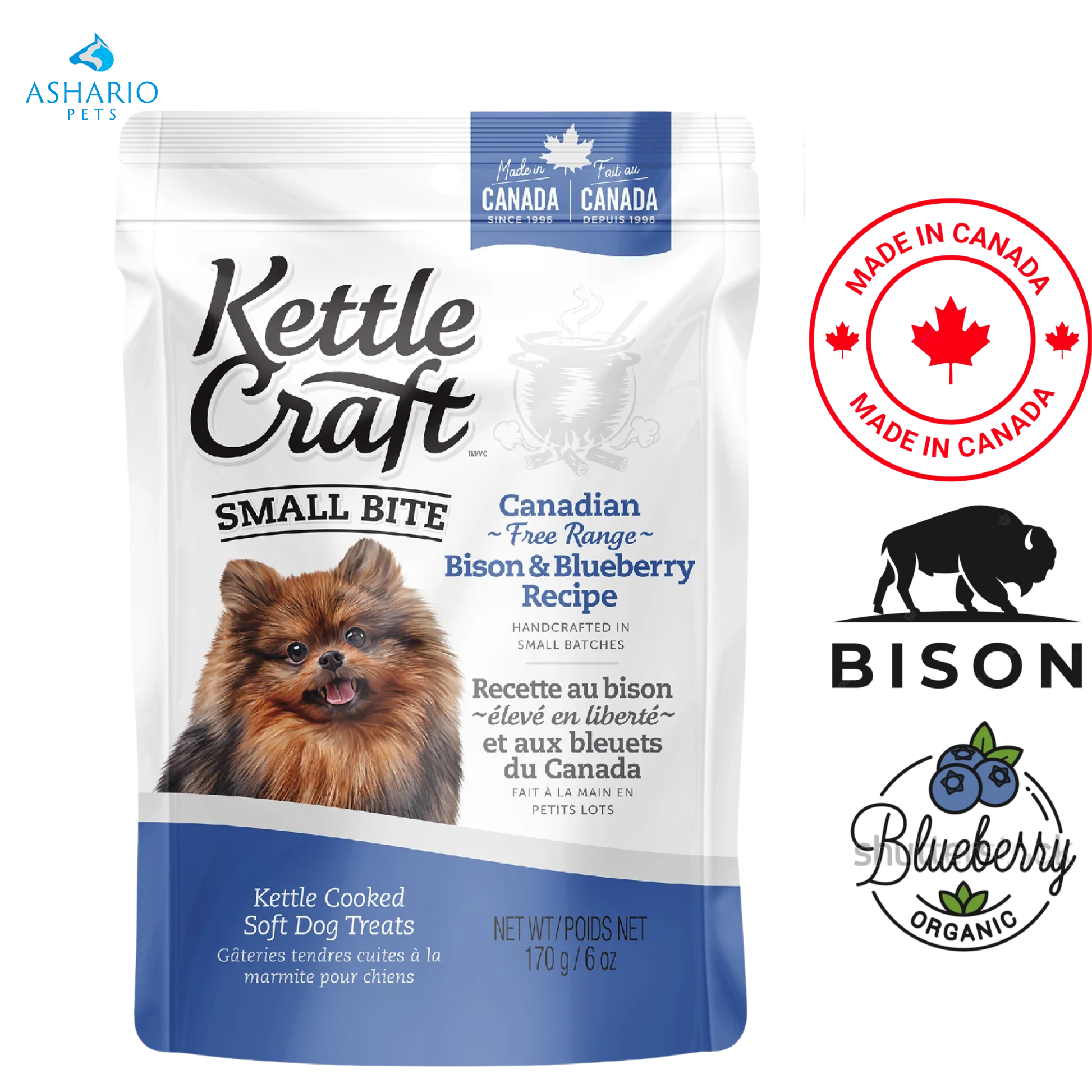 Kettle Craft - Bison And Blueberry Small Bite Dog Treats — main
