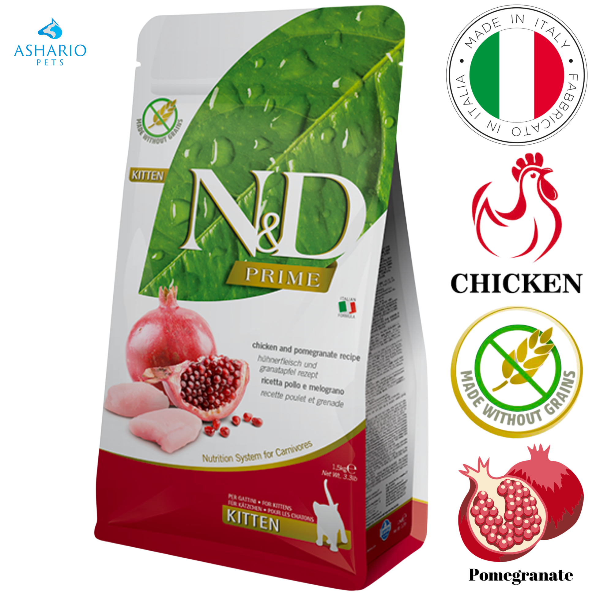 Farmina - Chicken & Pomegranate Kitten Dry Cat Food — main