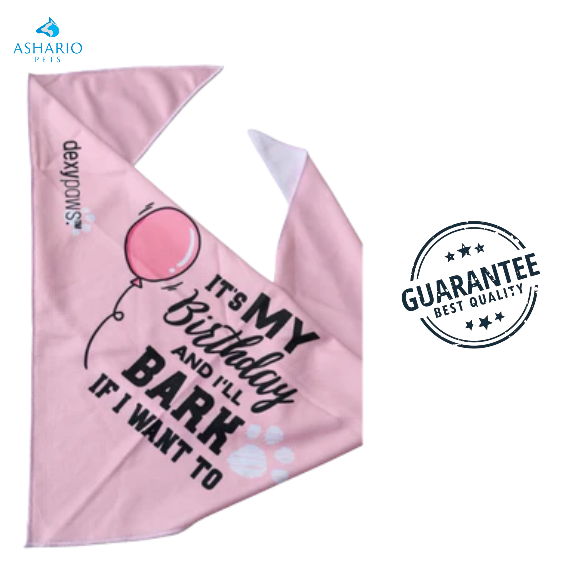 Dexypaws - Birthday Bandana "It'S My Birthday I'Ll Bark If I Want To" — main
