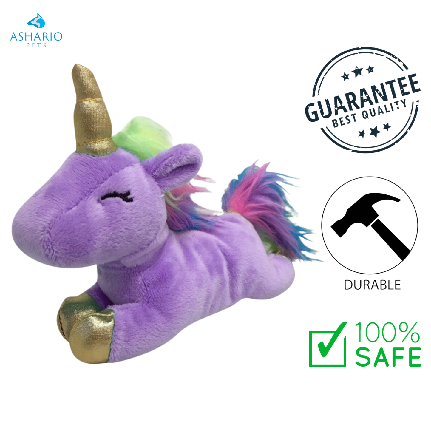 FouFouBrands - Unicorn Plush Dog Toy