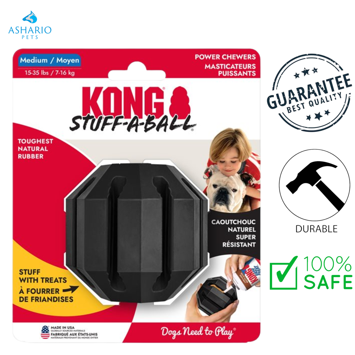 KONG - Extreme Stuff A Ball Dog Toy