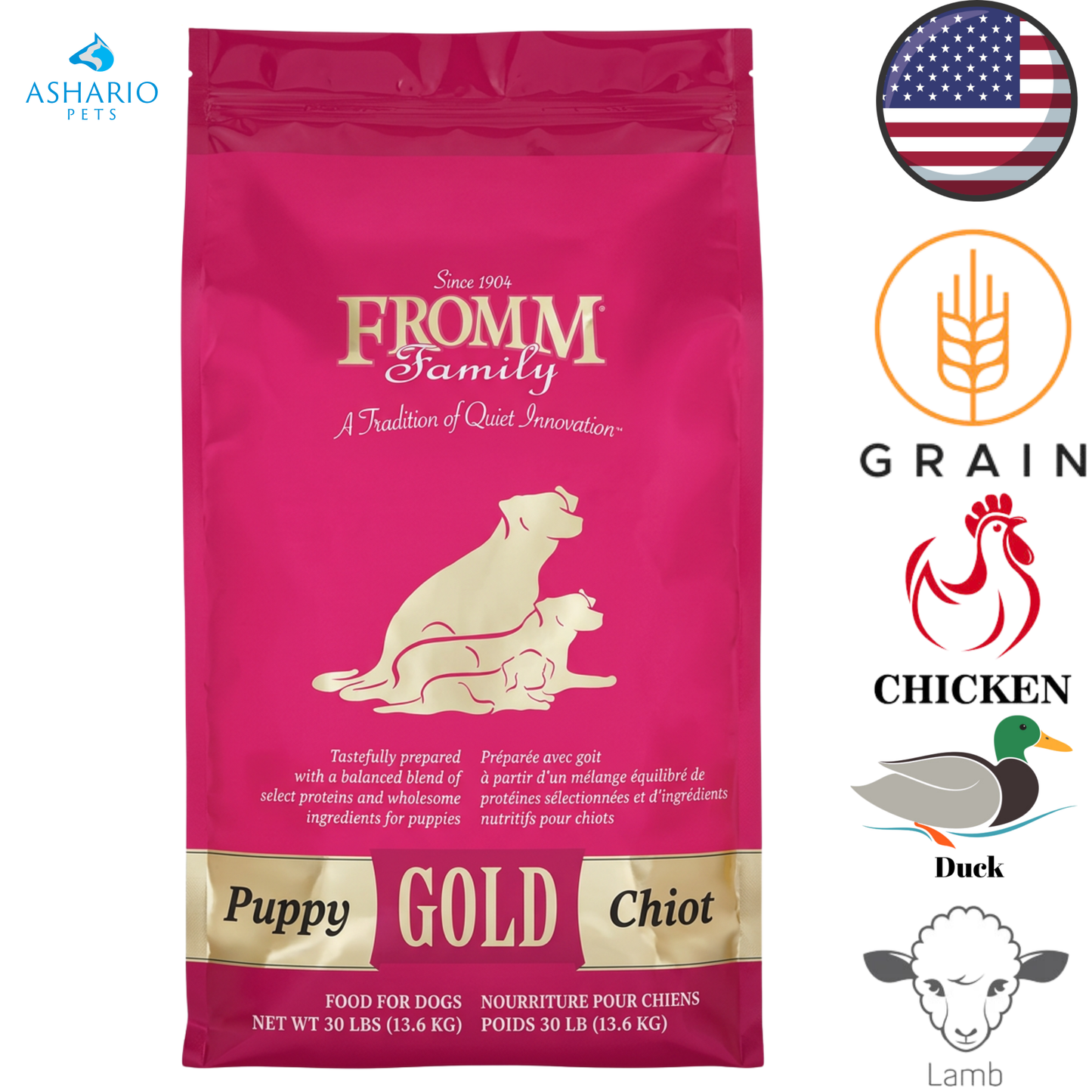 Fromm - Croquettes pour chiots Gold - 5 lb