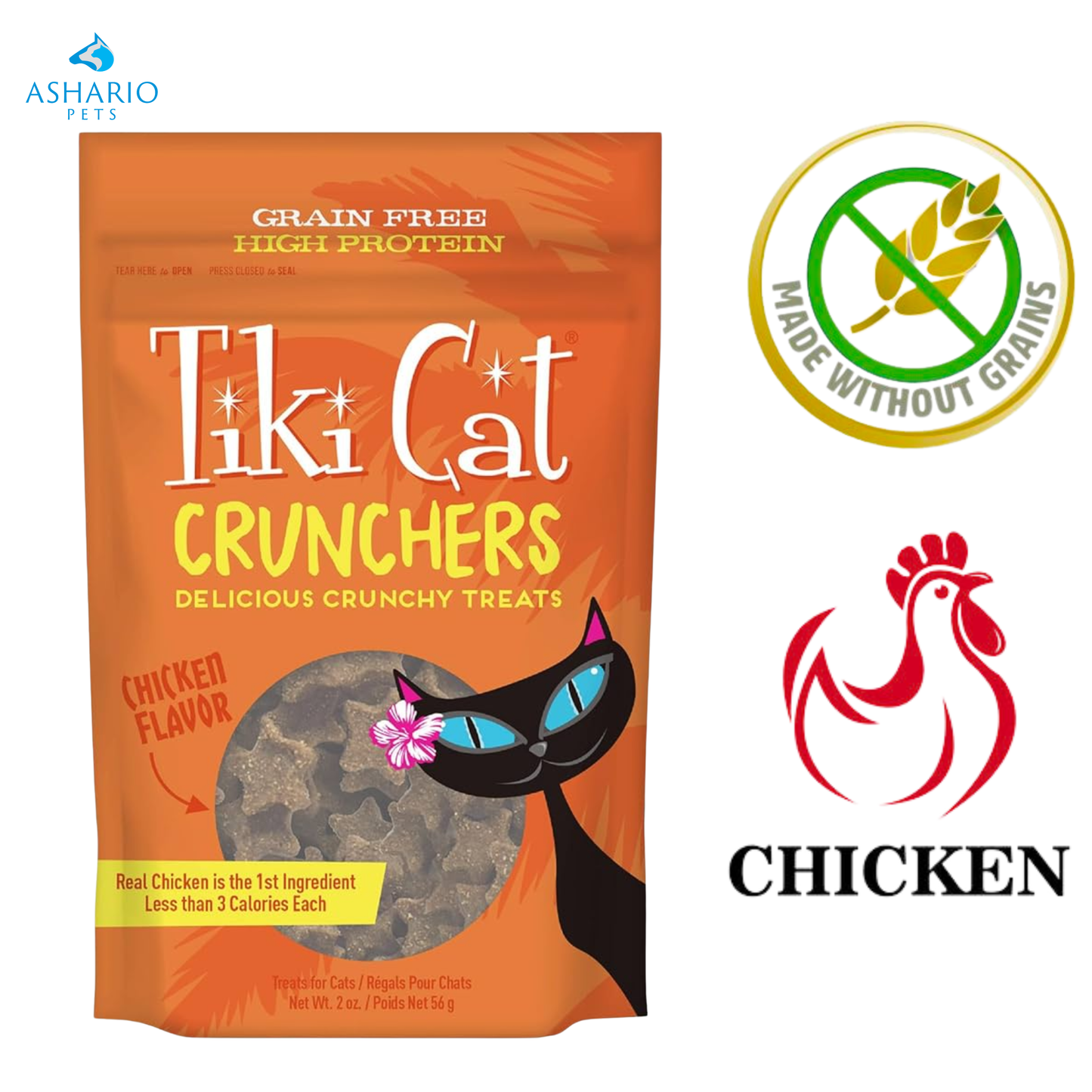 Tiki Cat - Crunchers Chicken Flavour Cat Treats — main