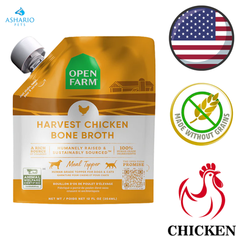 Open Farm - Harvest 鸡骨汤 - 12 盎司