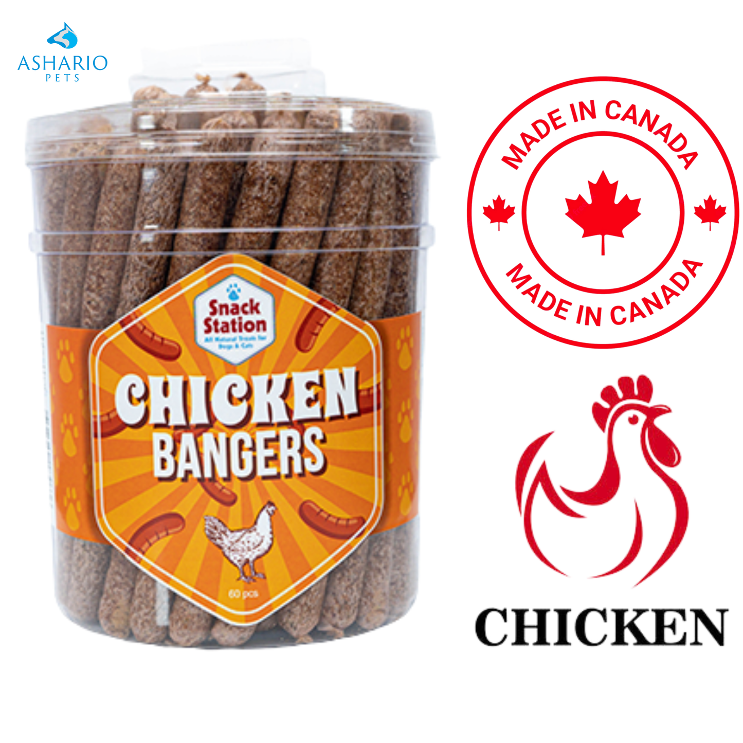 This & That - Chicken Bangers Dog Treats