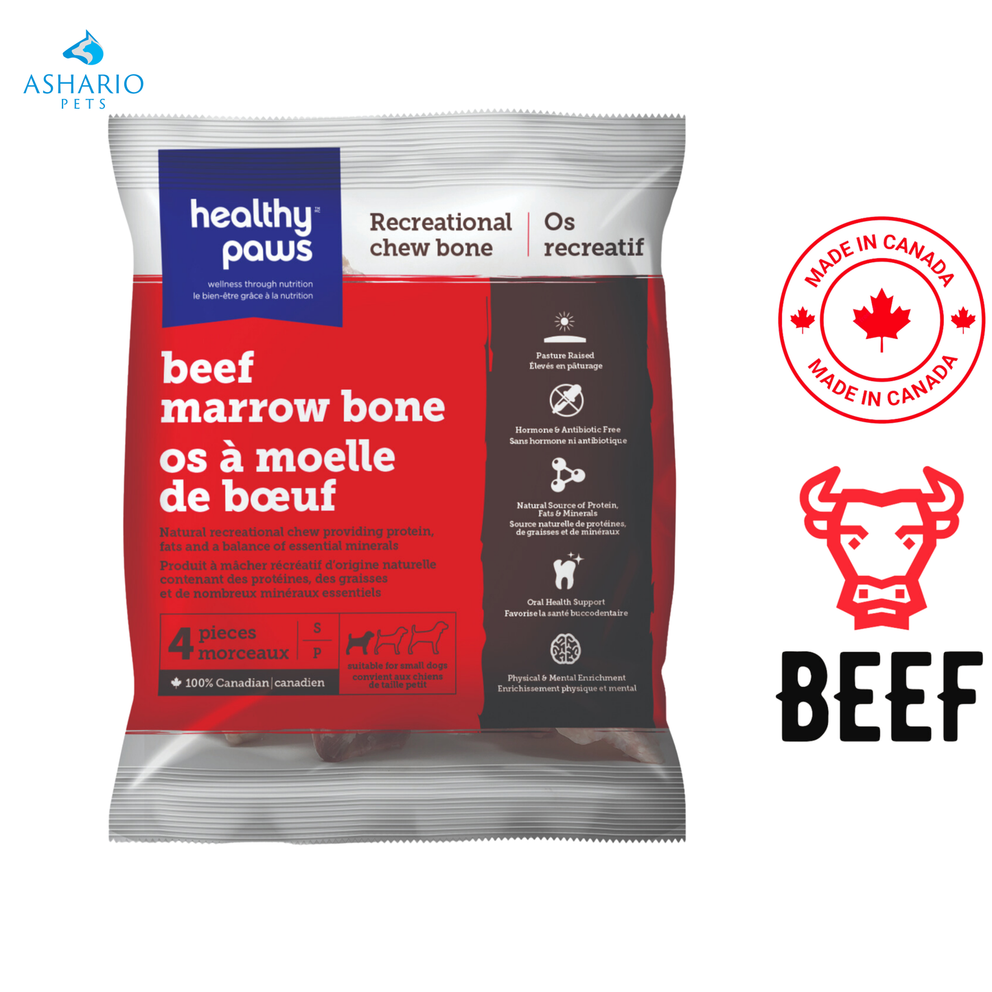 Healthy Paws - Small Beef Marrow Bones