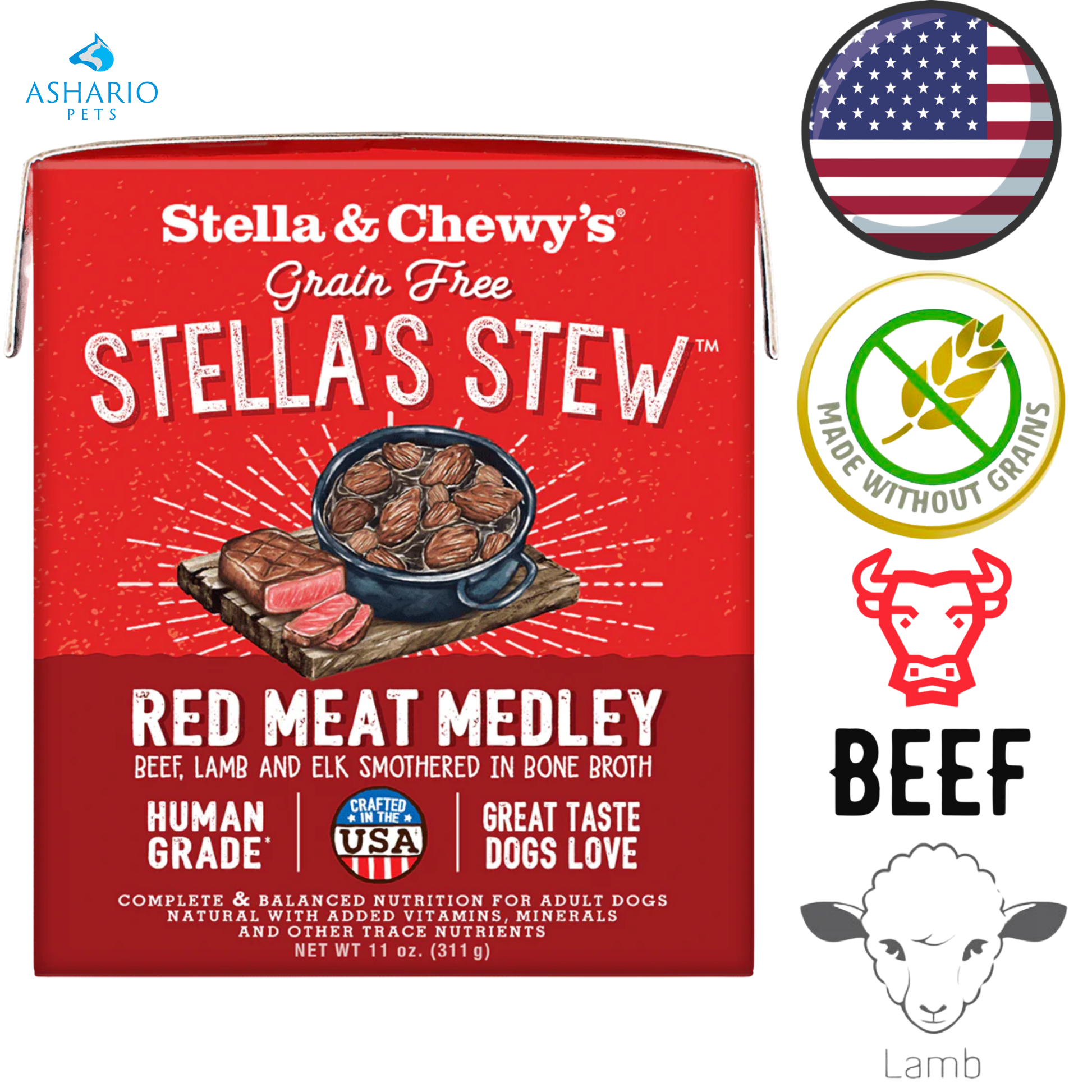 Stella & Chewy's - Stella's Stews Red Meat Medley Wet Dog Food — main