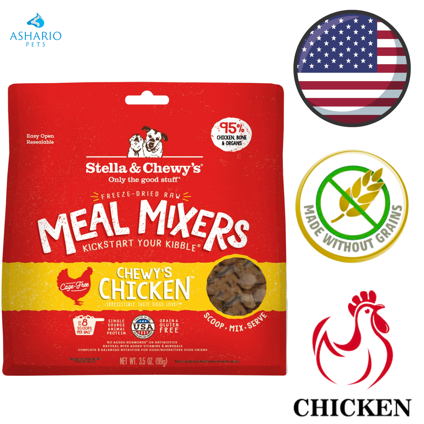 Stella & Chewy's - Chewy's Chicken Freeze Dried Raw Meal Mixers For Dogs — main