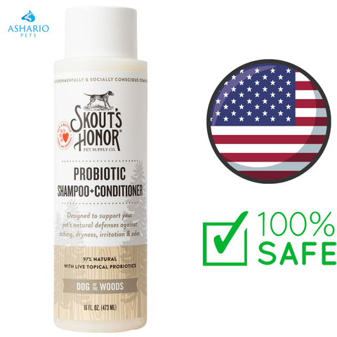 Shampoing et revitalisant probiotiques pour chien Dog Of The Woods de Skout's Honour - 473 ml