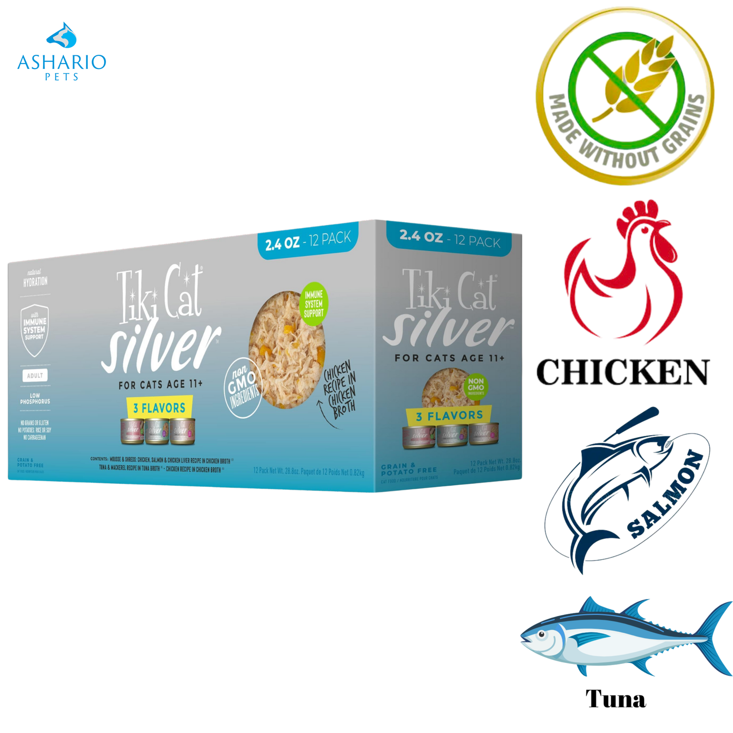 Tiki Cat - Silver Variety Pack Canned Cat Food