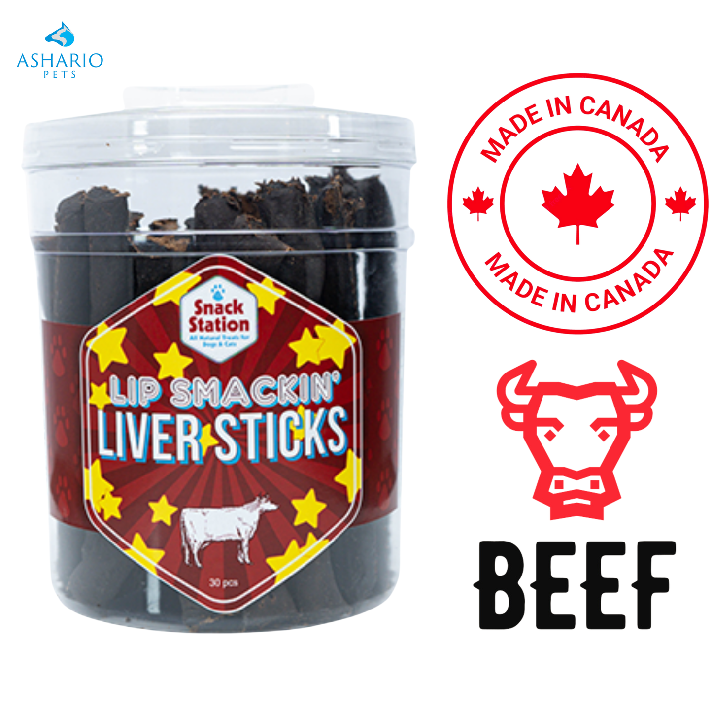 Ceci et cela - Friandises pour chiens Lip Smackin' Liver Sticks