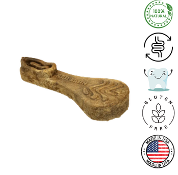 RedBarn Chew A Bulls Brush Medium Dog Treats, a dental treat for medium-sized dogs.	