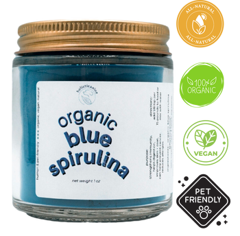 Holisticanine Organic Blue Spirulina Supplement for Dogs & Cats, 1 Oz, packed with antioxidants for overall health. Great for pet stores offering natural supplements.	