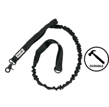 Dexypaws  No Pull Bungee Leash with Handle Navy and Black, reduces pulling and provides shock absorption, comfortable handle for better control, ideal for training.