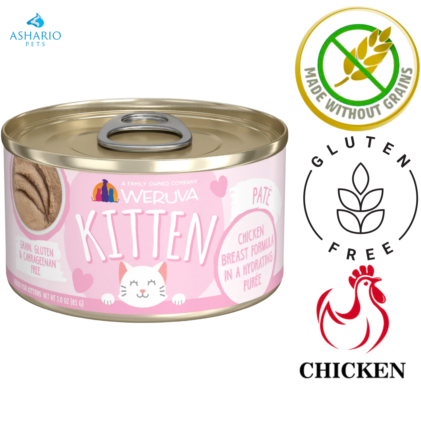 Weruva - Kitten Chicken Breast Hydrating Puree Canned Cat Food