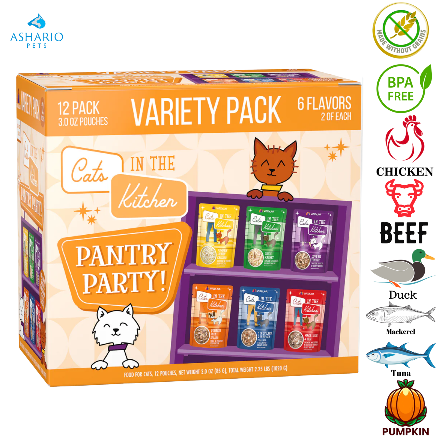 Weruva - Cats In The Kitchen Pantry Party Variety Pack Wet Cat Food Pouch — main