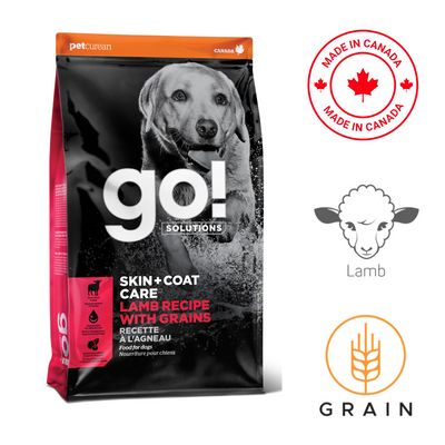 Go! Solutions - Skin + Coat Care Lamb With Grains Dry Dog Food