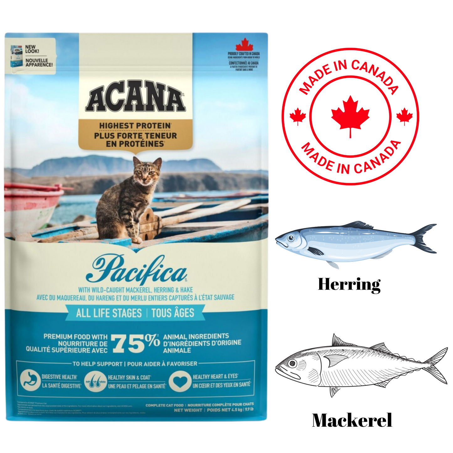 Acana - Pacifica Dry Cat Food - 4 lb