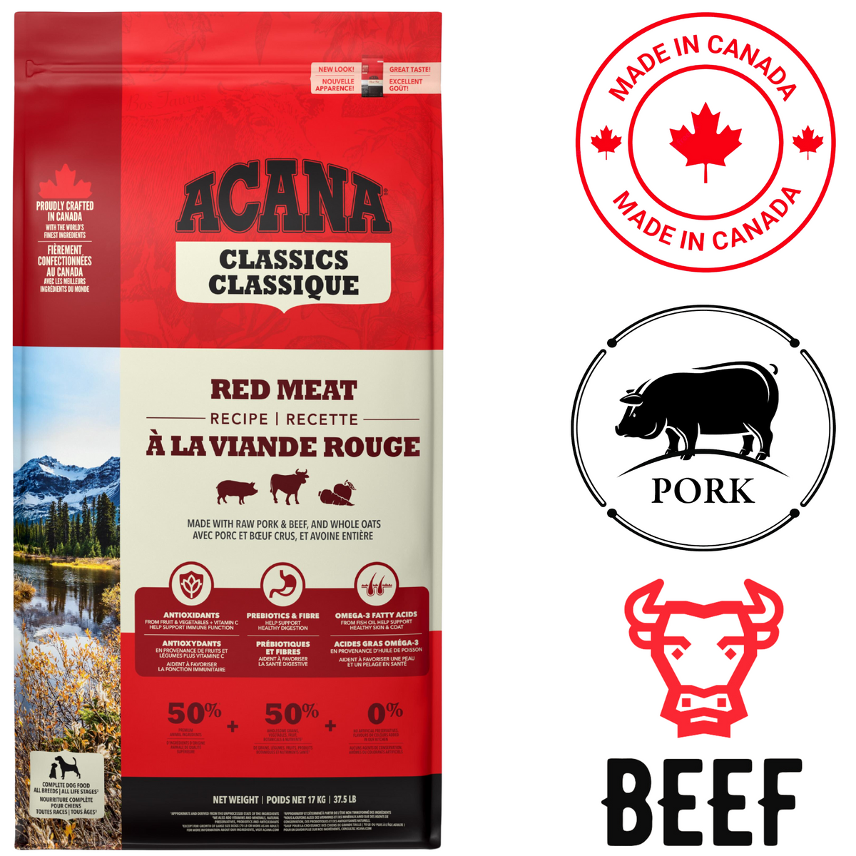 Acana Red Meat Adult Dry Dog Food 11.4kg | Ashario Pets