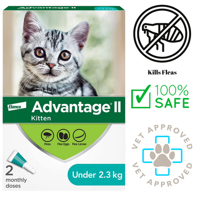 Advantage II - Flea & Tick Medicine - Kittens <2.3 Kg