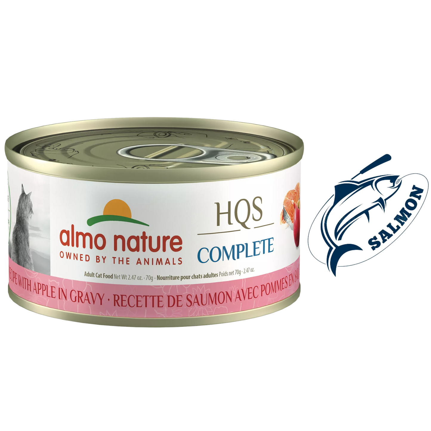 Almo Nature - Salmon & Apple In Gravy Canned Cat Food - 70 Grams