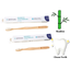 Animora bamboo pet toothbrush small and large with bamboo handle for gentle dog grooming