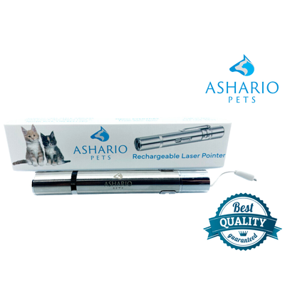 Ashario Pets cat laser pointer with rechargeable design for entertaining your feline friend