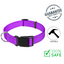 Ashario pets small adjustable nylon dog collar in purple with durable buckle and safety features