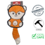 budz crinkle mommy fox dog toy in orange and white plush with durable design by BuD'z